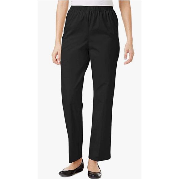 Elastic Waist Cotton Twill Pants- Size 8 - Picture 1 of 4